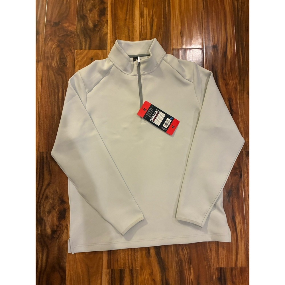 NWT Kirkland Signature Men's 1/2 Zip Performance Pullover - Grey M